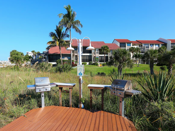 Partial view and short walk thru condo grounds to sand