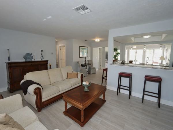 Cape Coral Two Bedroom Waterfront Setting