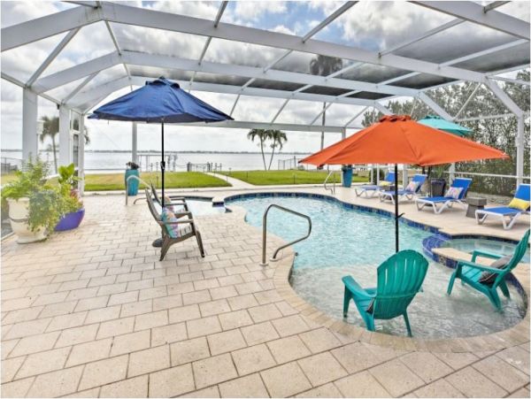 Water Views Cape Coral Vacation Pool Home Four Bedrooms