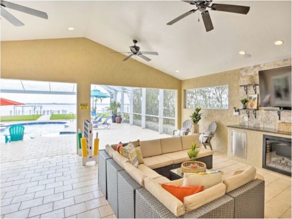 Water Views Cape Coral Vacation Pool Home Four Bedrooms