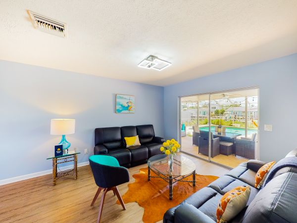 Dog friendly house with water views and beach access