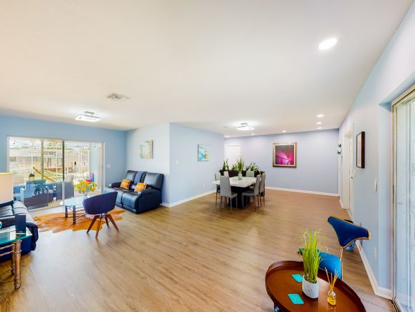 Dog friendly house with water views and beach access