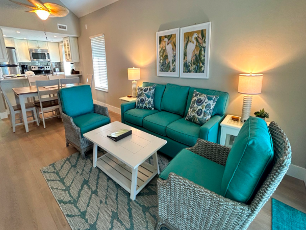 3 bedroom- 3 bathroom Condo in Sanibel with Partial ocean view