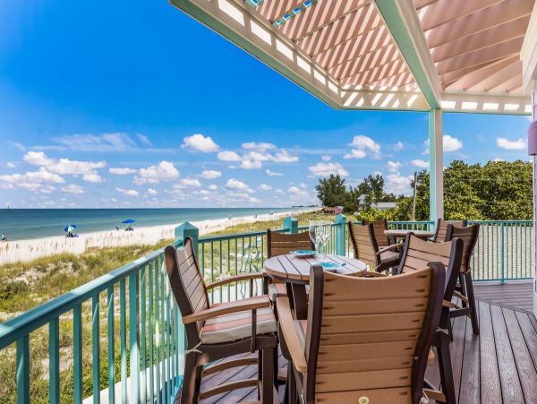 Gulf Front Holmes Beach Vacation Pool Home Four Bedroom