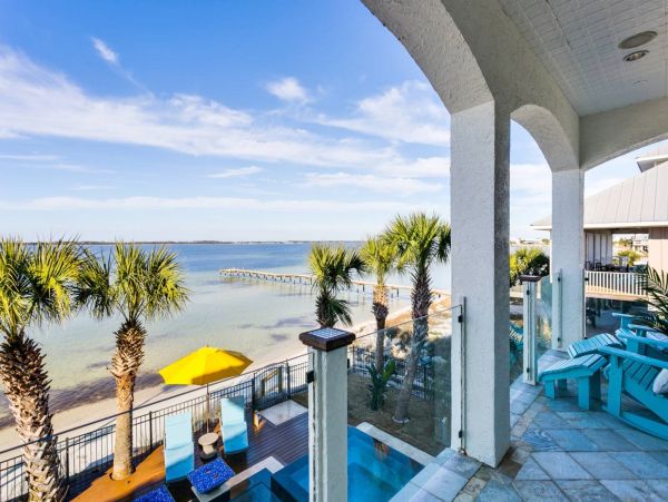 Pensacola Beach Four Bedroom Estate - Pool Spa & Water Views