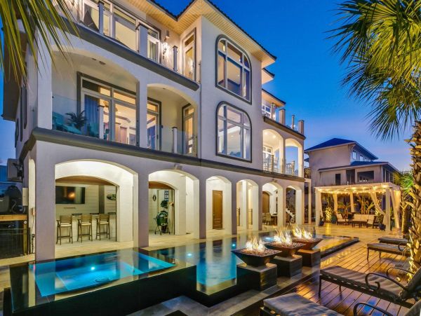 Pensacola Beach Four Bedroom Estate - Pool Spa & Water Views