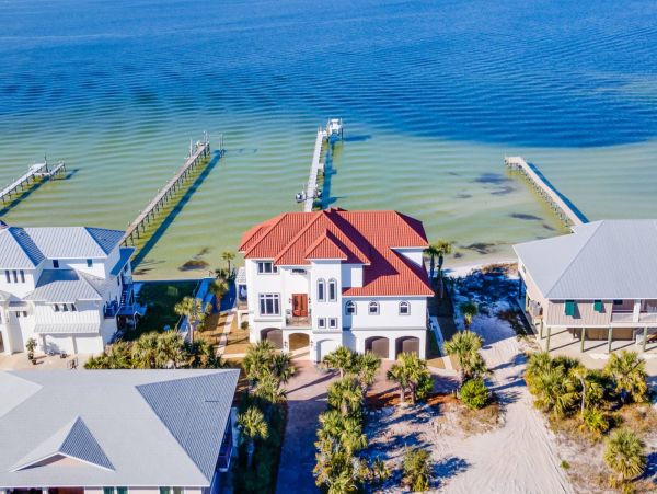 Pensacola Beach Four Bedroom Estate - Pool Spa & Water Views
