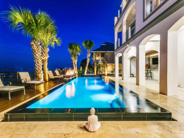 Pensacola Beach Four Bedroom Estate - Pool Spa & Water Views