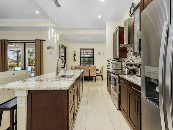 Cape Coral Vacation Home with Private Caged Pool Sleeps 10