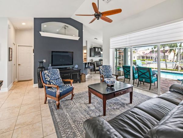Marco Island Vacation Rental with Private Waterfront Pool - Stylish Coastal Home