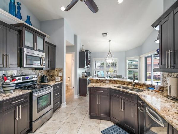 Marco Island Vacation Rental with Private Waterfront Pool - Stylish Coastal Home