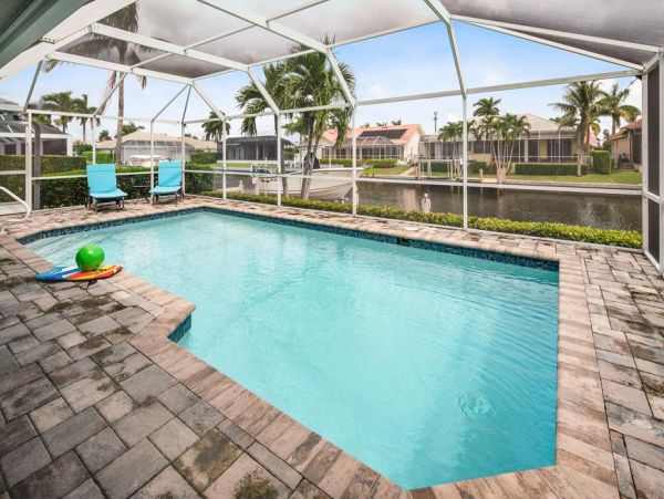 Marco Island Vacation Rental with Private Waterfront Pool - Stylish Coastal Home
