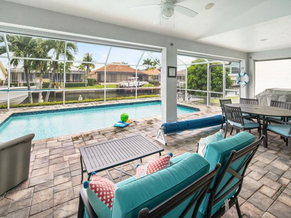 Marco Island Vacation Rental with Private Waterfront Pool - Stylish Coastal Home