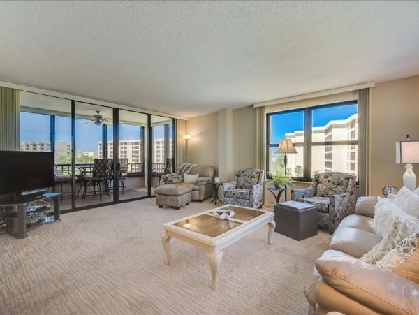 Gated beachfront community on Siesta Key