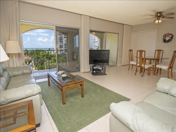 Across From Beach with Gulf Views in Marco Island