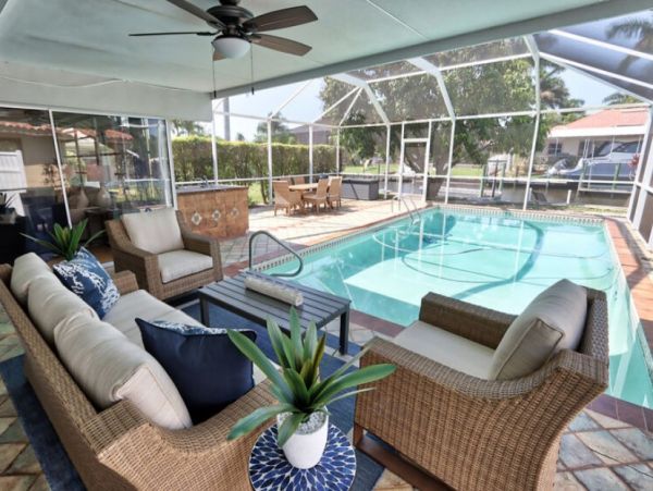 Cape Coral Vacation Home Three Bedroom Salt Water Pool