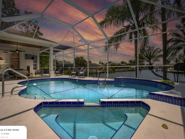 Cape Coral Vacation Pool  Home Four Bedroom
