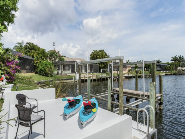 Cape Coral Vacation Pool  Home Four Bedroom