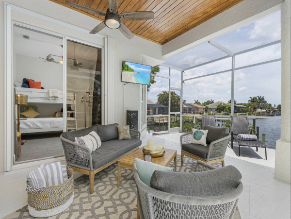 Cape Coral Vacation Pool  Home Four Bedroom