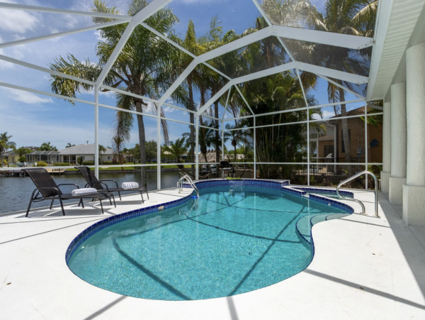 Cape Coral Vacation Pool  Home Four Bedroom