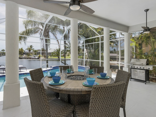 Cape Coral Vacation Pool  Home Four Bedroom