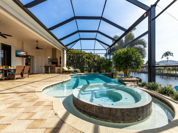 Cape Coral Vacation Pool Home Four Bedroom