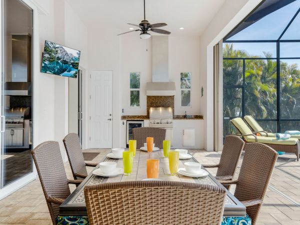 Cape Coral Vacation Pool Home Four Bedroom