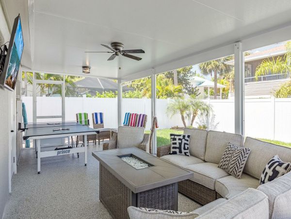 Fort Myers Beach 3-Bedroom Villa with Swim Spa & Fishing Pier