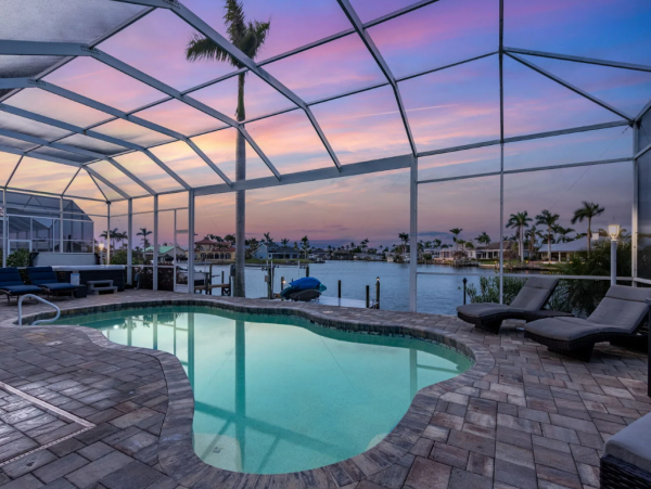 Luxury Vacation Five Bedroom Home with Pool & Canal View