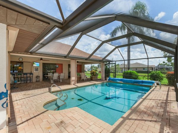 Cape Coral Lovely Private Vacation Home Pool, Water Views