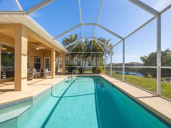 NEW Arrival! Be One of the First to Stay at this Waterside Cape Coral Rental