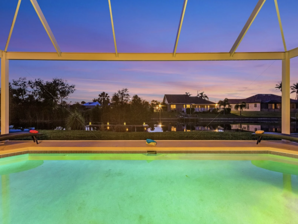 NEW Arrival! Be One of the First to Stay at this Waterside Cape Coral Rental