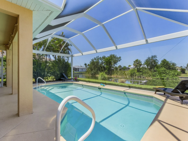 NEW Arrival! Be One of the First to Stay at this Waterside Cape Coral Rental
