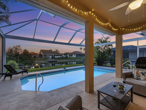 NEW Arrival! Be One of the First to Stay at this Waterside Cape Coral Rental