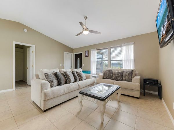Three Bedroom Rental Home with Caged Pool in Cape Coral