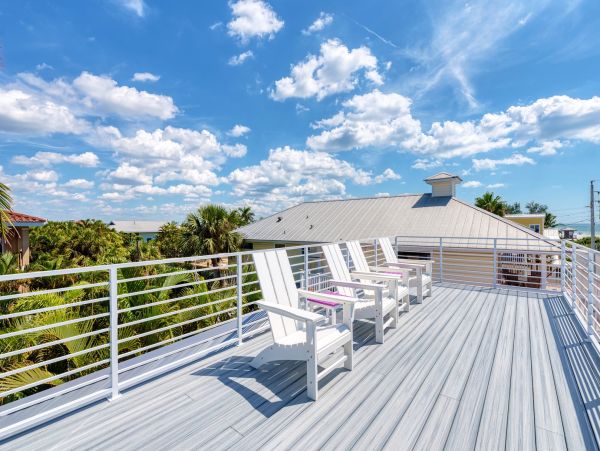 Rooftop Deck with Views of Bradenton Beach