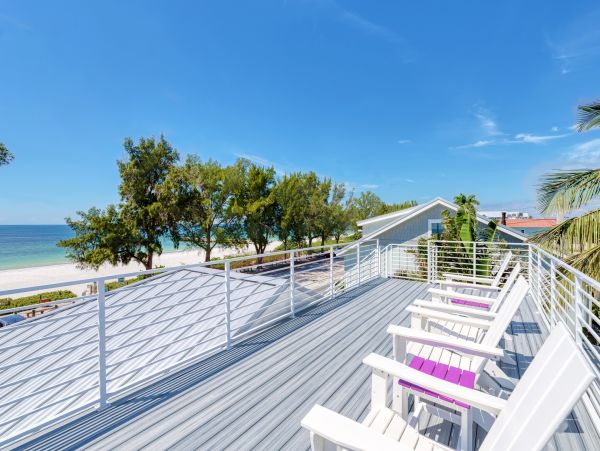 Rooftop Deck with Views of Bradenton Beach
