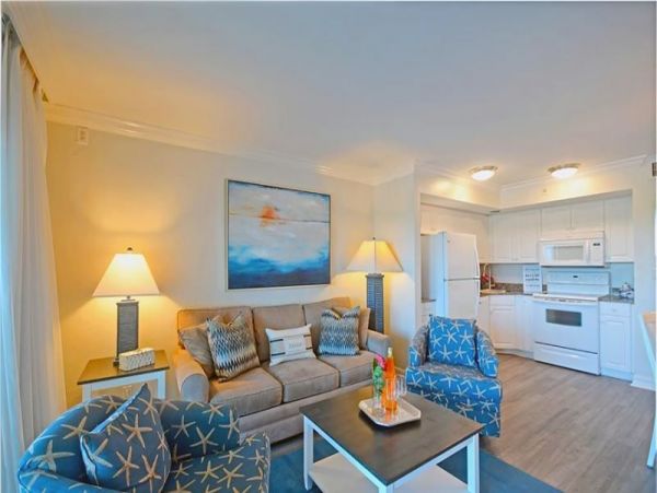 One bedroom second level condo