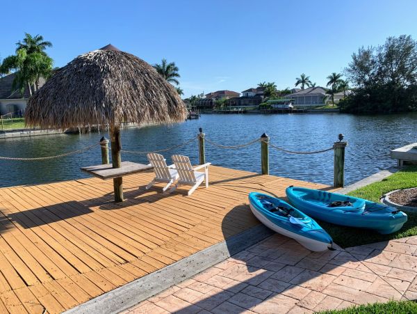 Modern Cape Coral Villa with Private Pool and Boat Dock