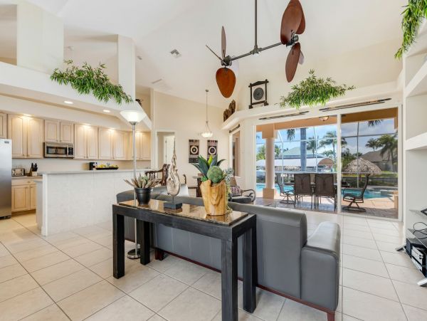 Modern Cape Coral Villa with Private Pool and Boat Dock