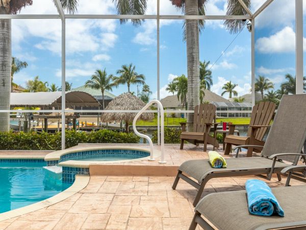 Modern Cape Coral Villa with Private Pool and Boat Dock