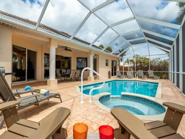 Modern Cape Coral Villa with Private Pool and Boat Dock