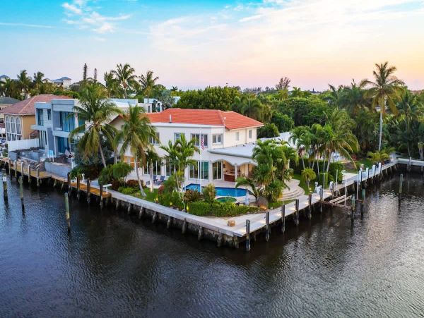 Delray Beach Luxury Vacation Rental Estate Five Bedroom Intercoastal Water Views