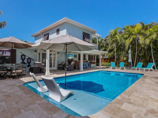 Canalfront Beach House with Private Pool & Dock