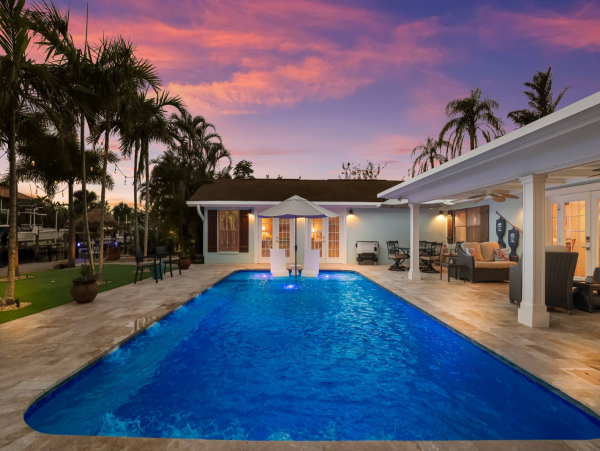 Canalfront Beach House with Private Pool & Dock