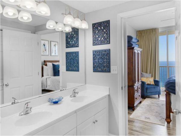 On Beach Panama City Vacation Condo Four Bedrooms Gulf Views