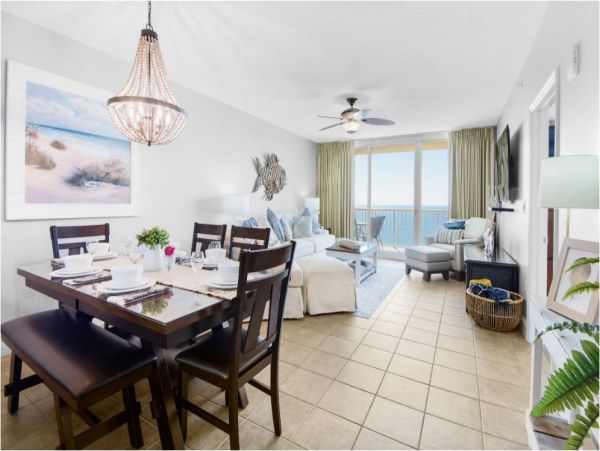 On Beach Panama City Vacation Condo Four Bedrooms Gulf Views