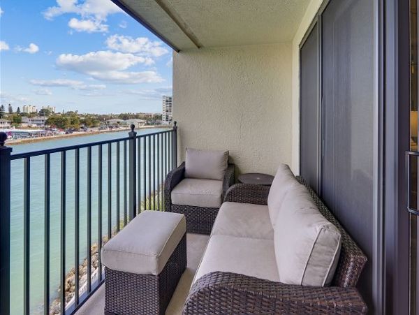 Treasure Island Beachfront Condo Luxury Oceanfront Vacation Rental with Pool & Bay Views