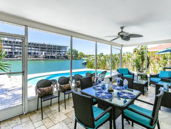 Canal-front Pool Vacation Home in Clearwater Sleeps 6