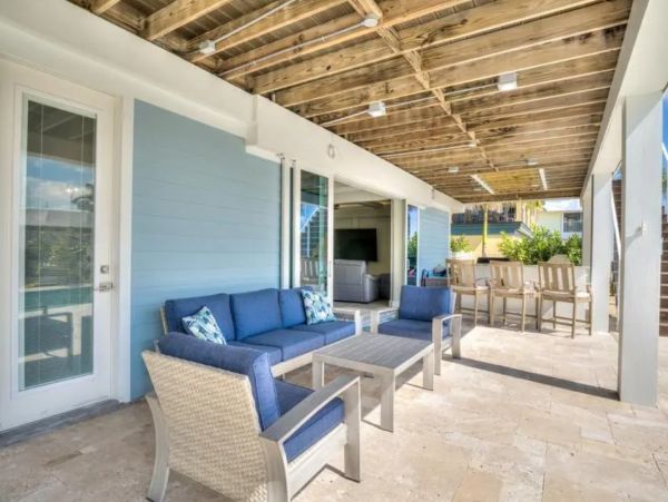 Fort Myers Beach Canal Front Five Bedroom Rental Home